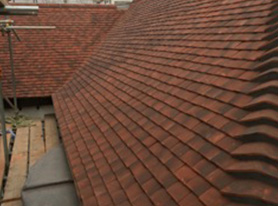 Domestic clay tile roof in Cheam Surrey 7