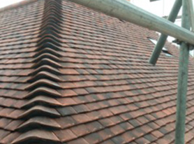 Domestic clay tile roof in Cheam Surrey 8